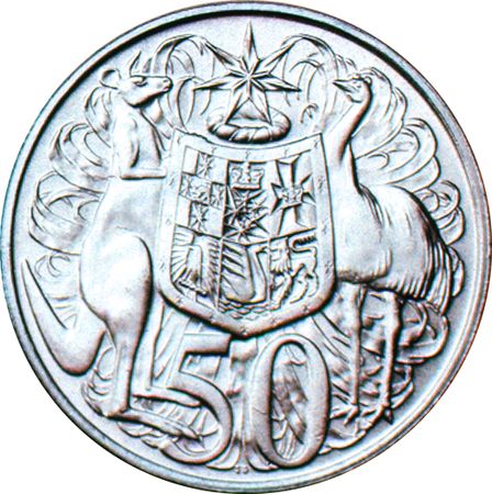 Australian Coins Australian Decimal Coins 1966 21 1966 Round Fifty Cent Silver 50c Circulated Australian Decimal Coin