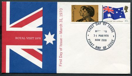 royal visit australia stamp