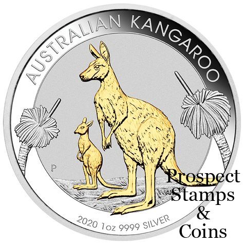 gilded 1oz kangaroo